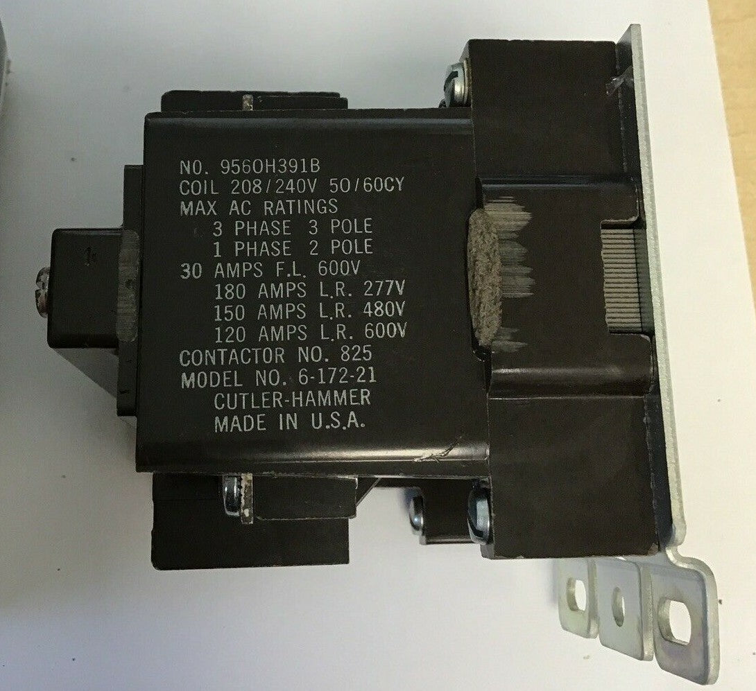 CUTLER HAMMER DEFINITE PURPOSE CONTACTOR 9560H391B 30A 208/240C 50/60CY2