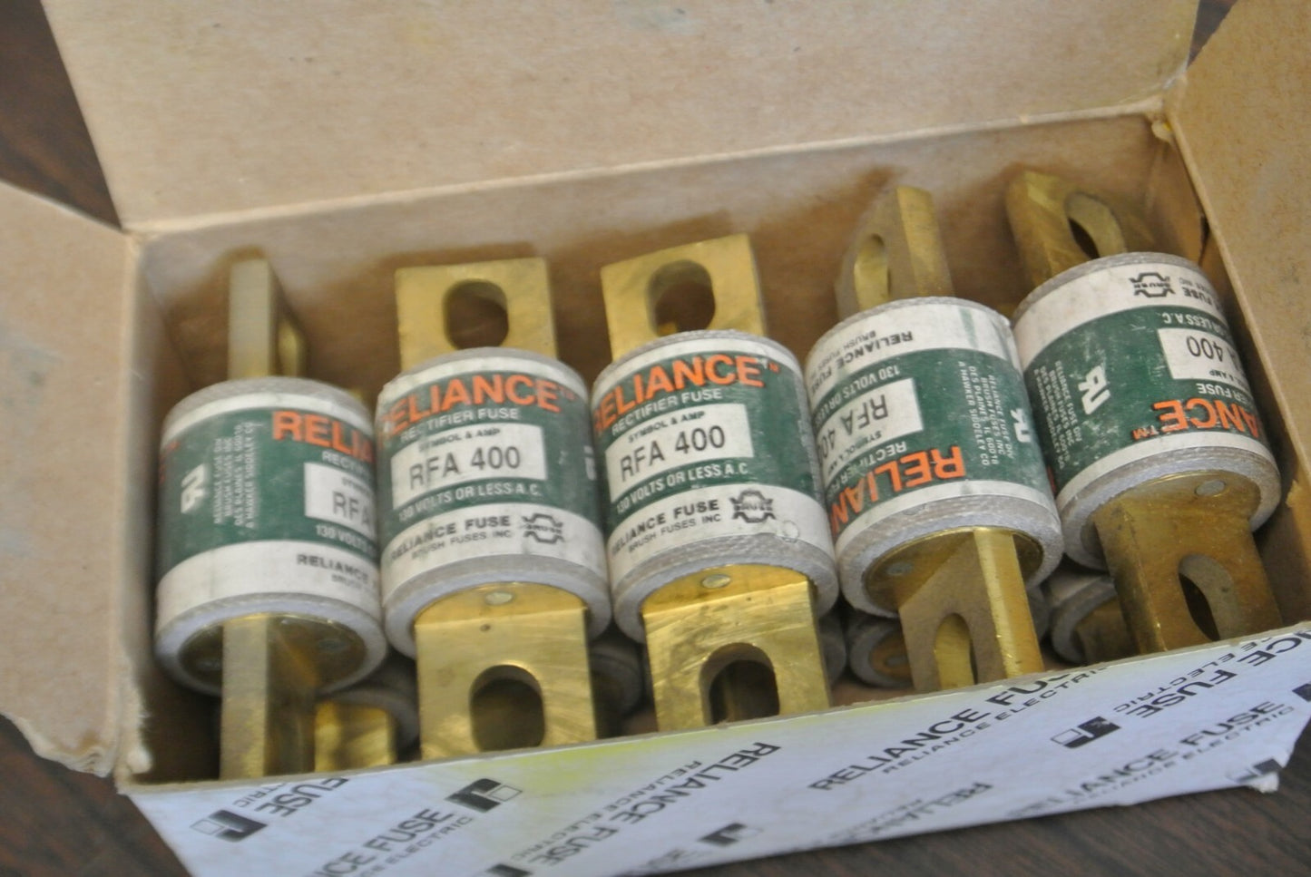 RELIANCE RFA400 RECTIFIER FUSE / 400A / 130V / NEW SURPLUS / EACH2