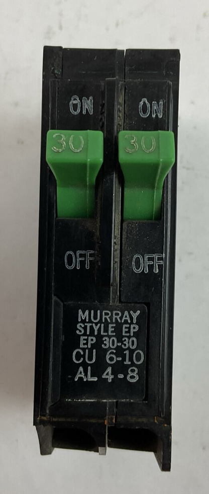MURRAY EP3030 TWIN TANDEM CIRCUIT BREAKER 30/30AMP 2POLE 120/240VAC0