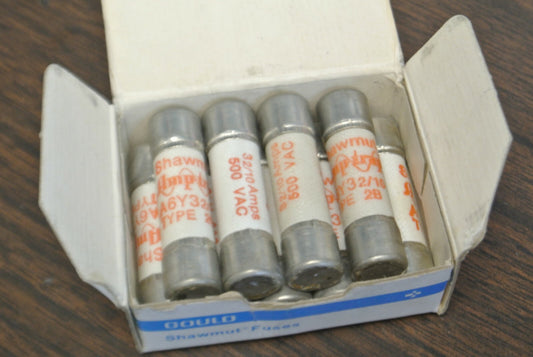 LOT of 9 / GOULD-SHAWMUT A6Y3-2/10 AMP-TRAP® FUSE / 3-2/10A / 600V / NEW SURPLUS0