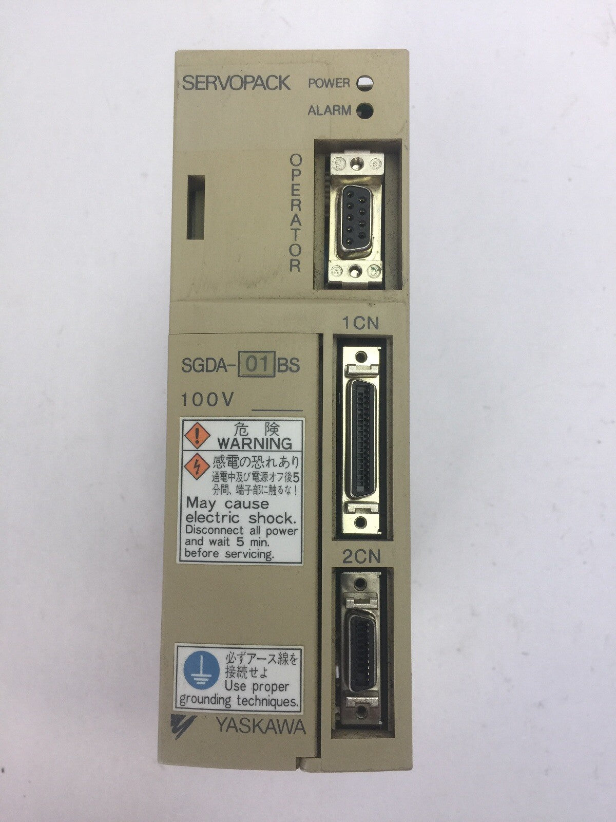 YASKAWA SGDA-01BS SERVOPACK INPUT 100-115VAC 1PH 4.5A OUTPUT 0-115V 100W 2.2AMPS0