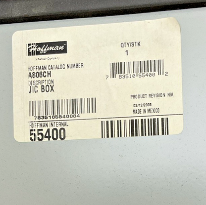 HOFFMANN A806CH JUNCTION BOX1