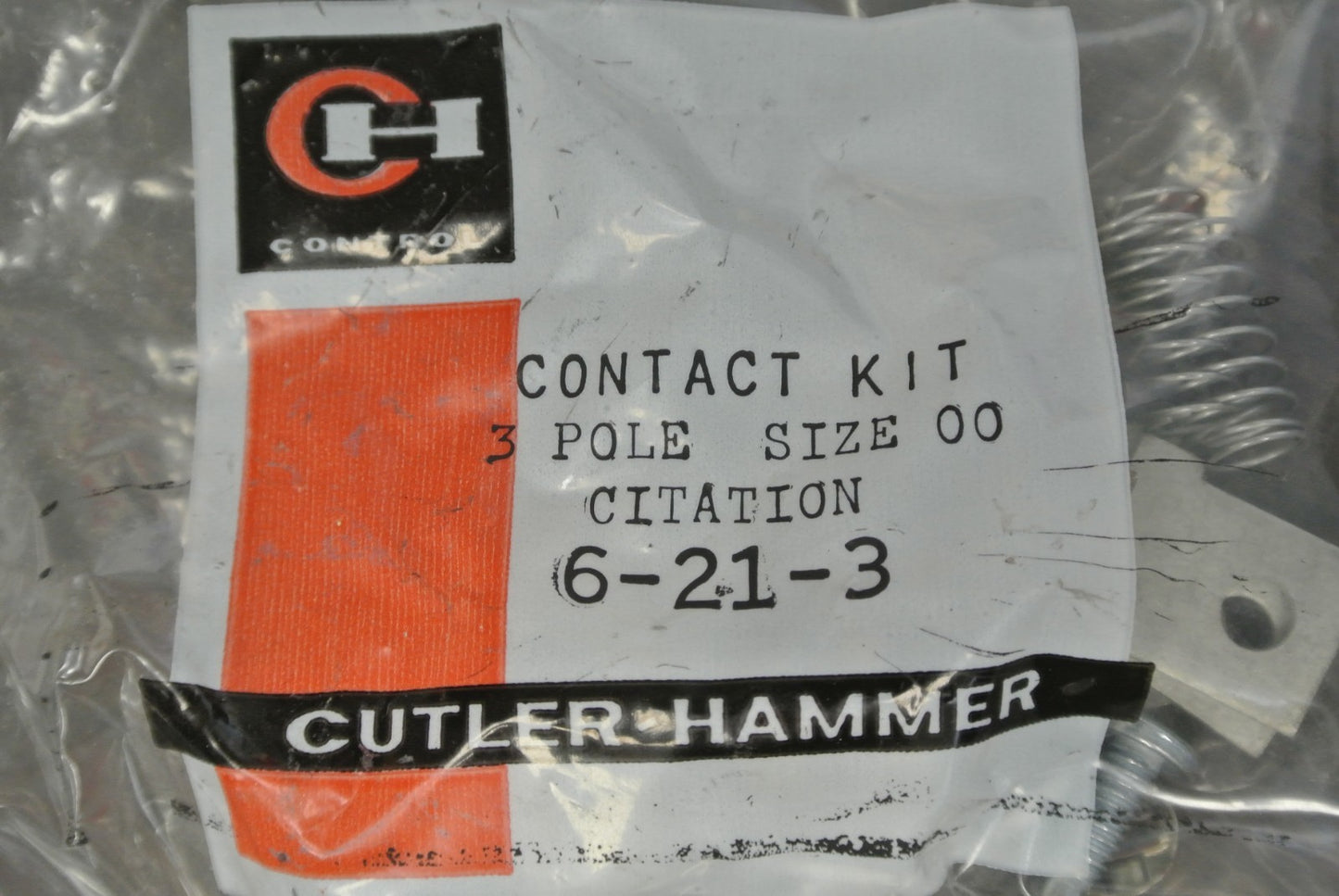 CUTLER-HAMMER 6-21-3 CONTACT KIT / 3-POLE / SIZE 00 / CITATION / NEW SURPLUS1