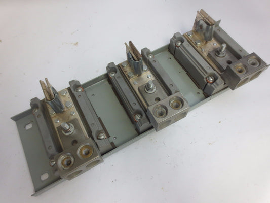 ILSCO 600MCM-2 ELECTRICAL CONNECTOR LUGS + STABS on BACKPLATE - ASSEMBLY0