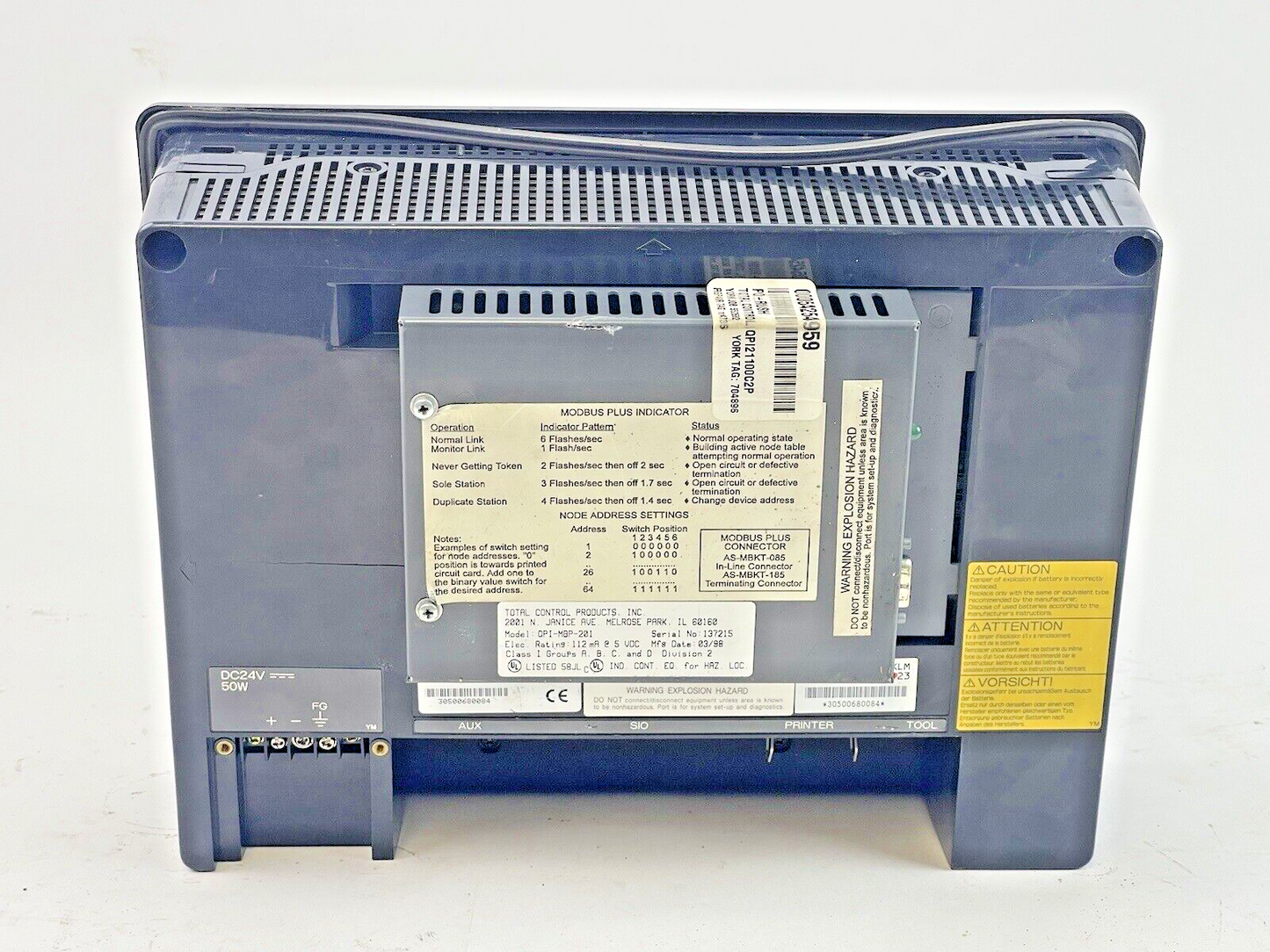 QUICKPANEL - 2780027-02 - TOTAL CONTROL - QPI-MBP-201 - MODBUS PLUS INDICATOR5