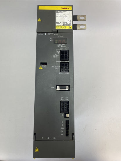 FANUC A06B-6077-H111 POWER SUPPLY SER B INPUT 200-230VAC 49A OUTPUT 283-325VDC0