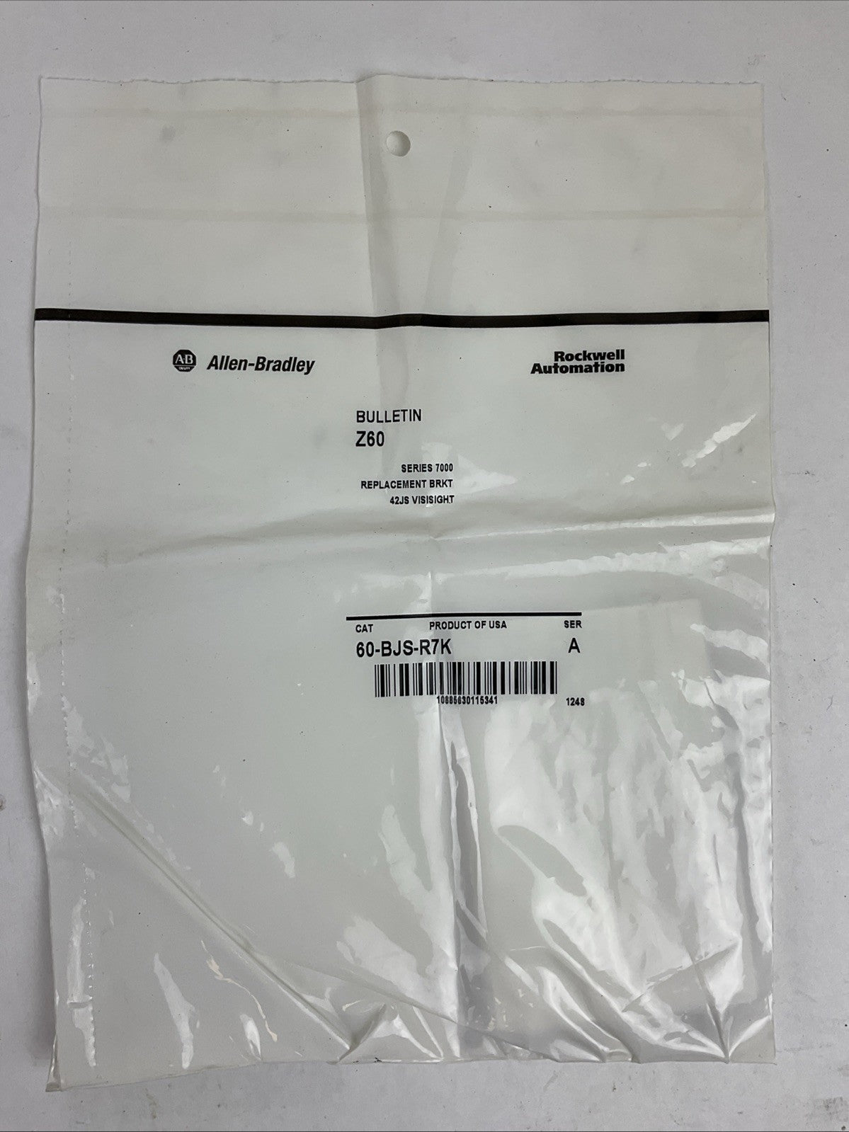 ALLEN BRADLEY 60-BJS-R7K SER A SERIES 7000 REPLACEMENT BRKT 42JS (LOT OF 3)1