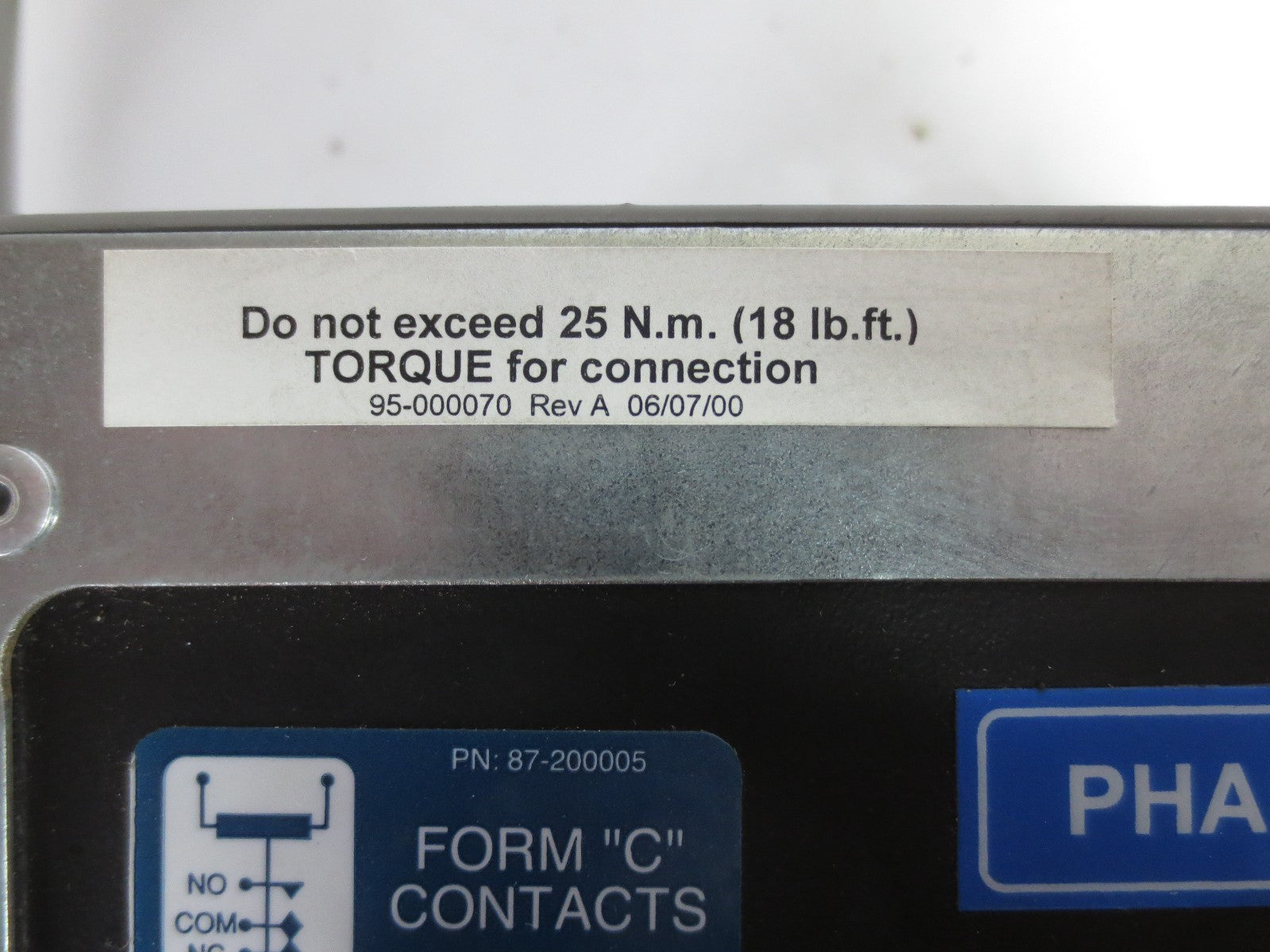 CUTLER-HAMMER CPS160240DAH TRANSIENT VOLTAGE SURGE SUPPRESSOR 240V, 30A 5