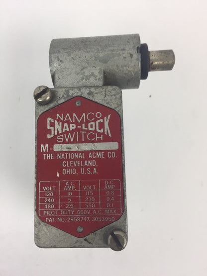 NAMCO M-8-350 SNAP LOCK SWITCH 600 VAC 0