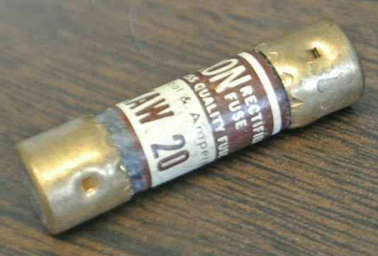 BOX of 10 / BUSSMANN / TRON KAW20 RECTIFIER FUSE / 130VAC / 20A / NEW SURPLUS0