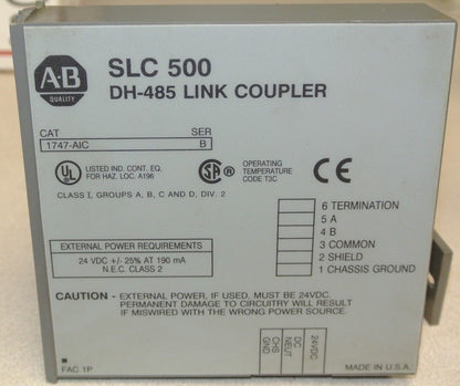 ALLEN-BRADLEY 1747-AIC / SLC500 / DH-485 LINK COUPLER - LOT of 20