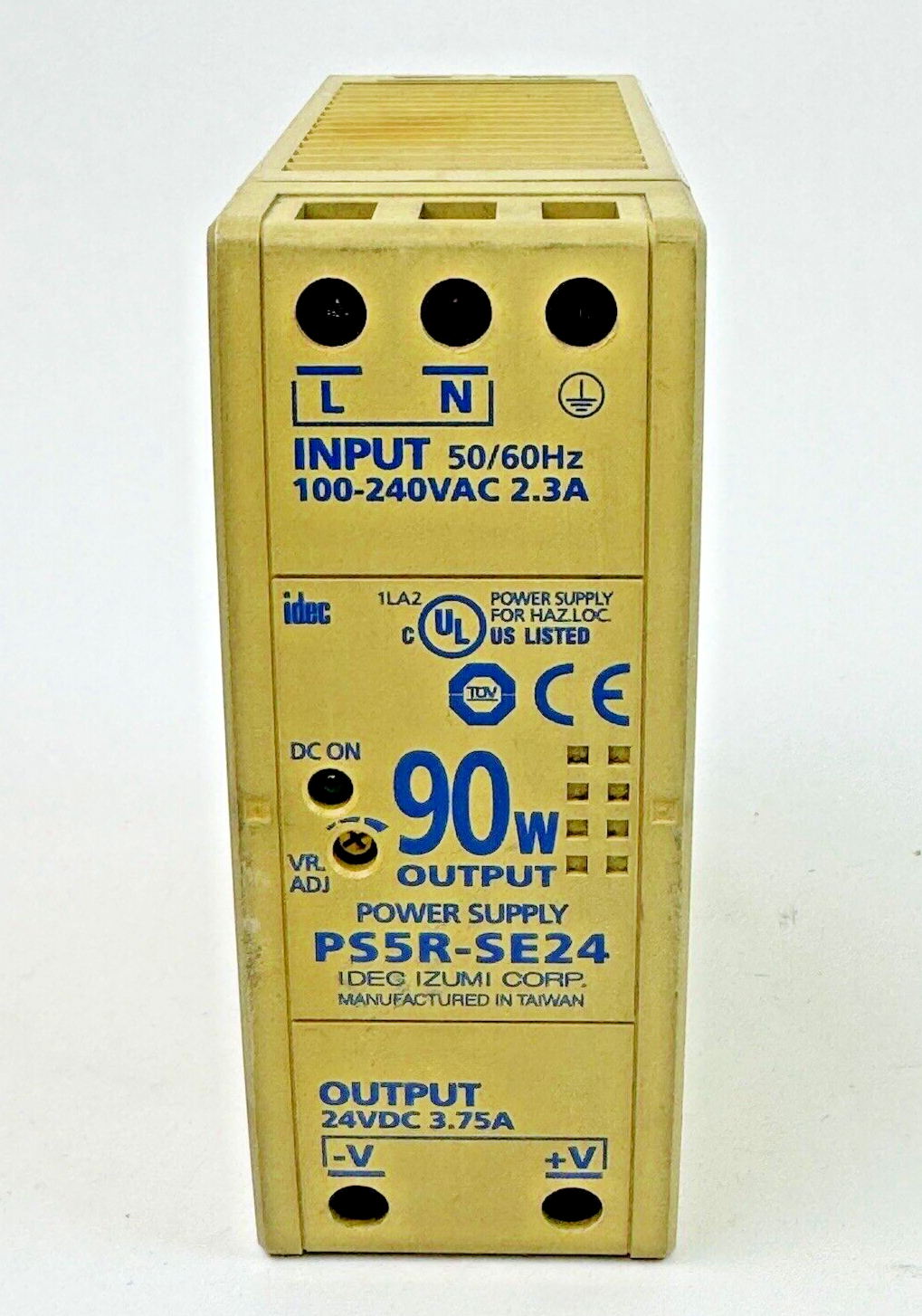 IDEC IZUMI CORP. - PS5R-SE24 - POWER SUPPLY -INPUT: 240 VAC, 2.3 A, 50/60 Hz,90W1