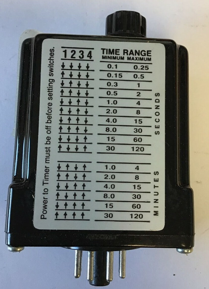 MACROMATIC TIME DELAY RELAY SS-60228 24VAC/DC 10A DPDT PROGRAMMABLE5