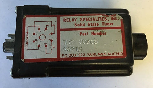 RELAY SPECIALTIES TRS 00308 SOLID STATE TIMER 0
