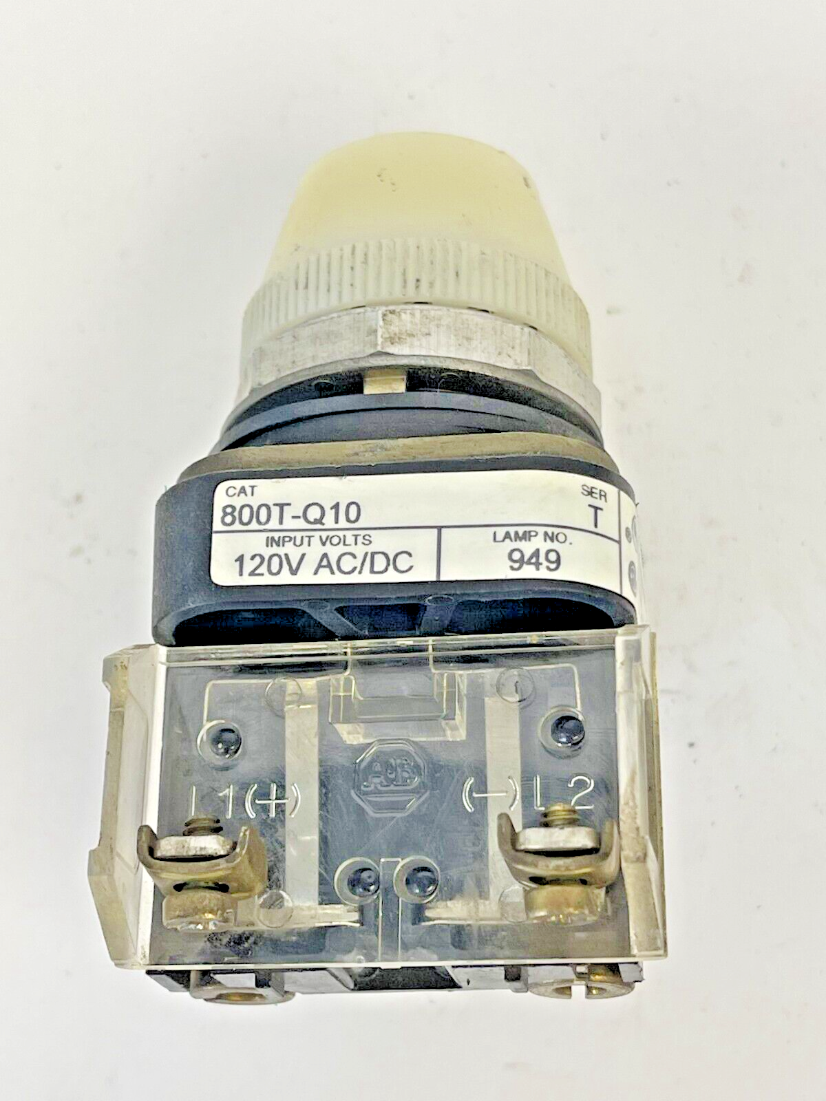 ALLEN-BRADLEY - 800T-Q10 - SERIES T - PILOT - WHITE - LIGHT UNIT - 120V1