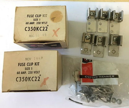 CUTLER HAMMER C350KC22 FUSE CLIP KIT***LOTOF2***0