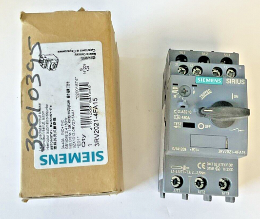 SIEMENS 3RV2021-4FA15 MOTOR CONTROL 24-40A0