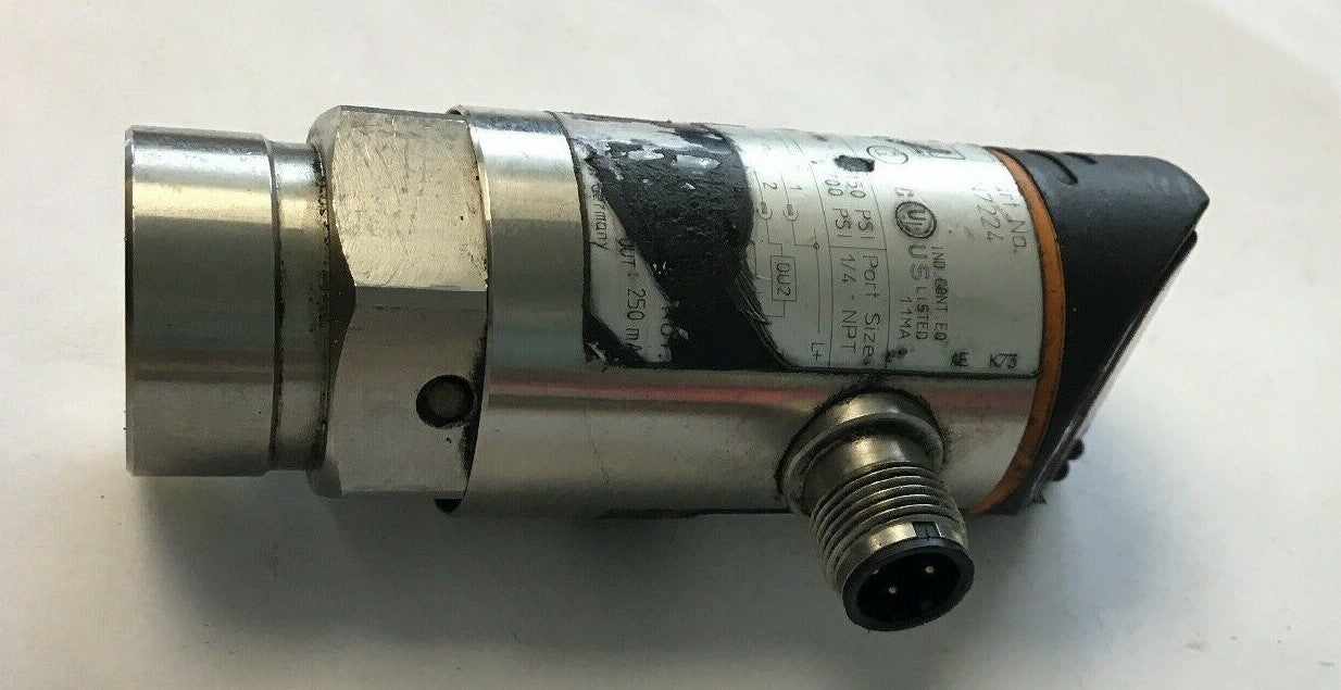 IFM Electronics Effector, PN7224 Sensor 0-150 PSI Range @ 700 PSI Max. 1/4" NPT2