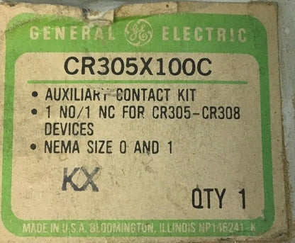 GENERAL ELECTRIC CR305X100C AUXILIARY CONTACT KIT 1