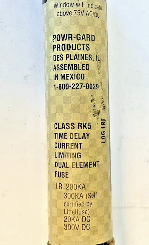 LITTLEFUSE FLSR 45 ID FUSE 75-600VAC CLASS RK-5***LOTOF3***3