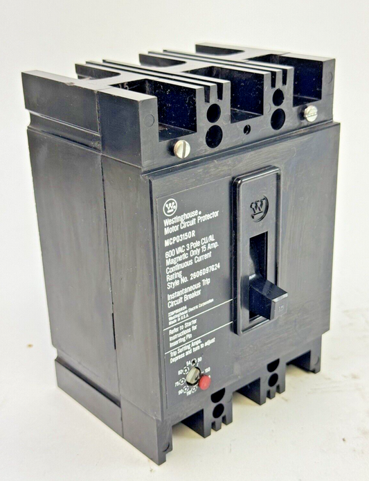WESTINGHOUSE - MCP03150R - MOTOR CIRCUIT PROTECTOR - 3 POLE/ 15 A/ 600 VAC0