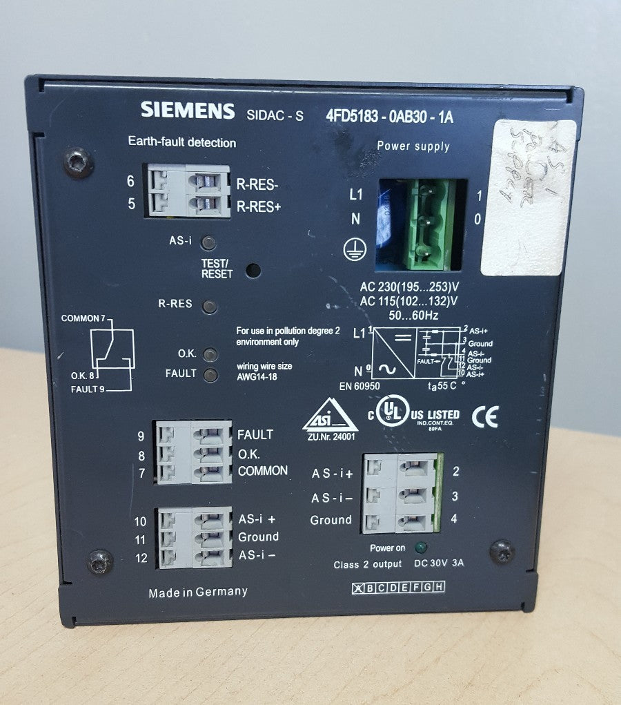 Siemens SIDAC-S 4FD5183-0AB30-1A 30V DC 2,3A 0
