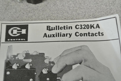 CUTLER-HAMMER C320KA3 AUXILIARY CONTACT / N.O., N.C. / SIZE 1 / 600VAC6
