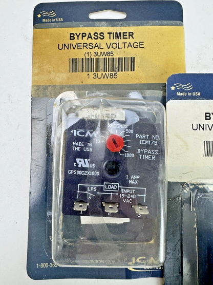 ICM **LOT OF 2** - ICM175 - BYPASS TIMER - UNIVERSAL VOLTAGE - 3UW852
