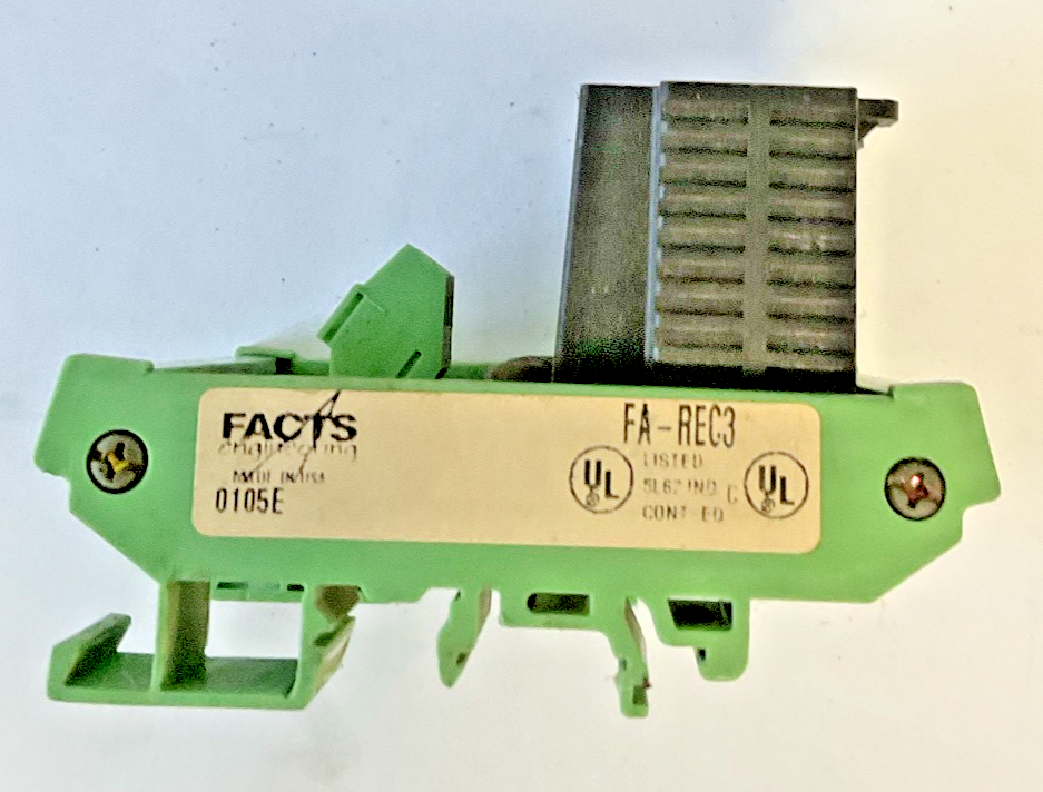 FACTS ENGINEERING FA-REC3 3 PLUG 3 RECEPTABLE 94V-0 14-12AWG 125VAC 15A4