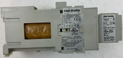 ALLEN BRADLEY 100-C30D*00 SER C CONTACTOR 600VAC 55A 3PH 25HP COIL 24VDC 100-F0