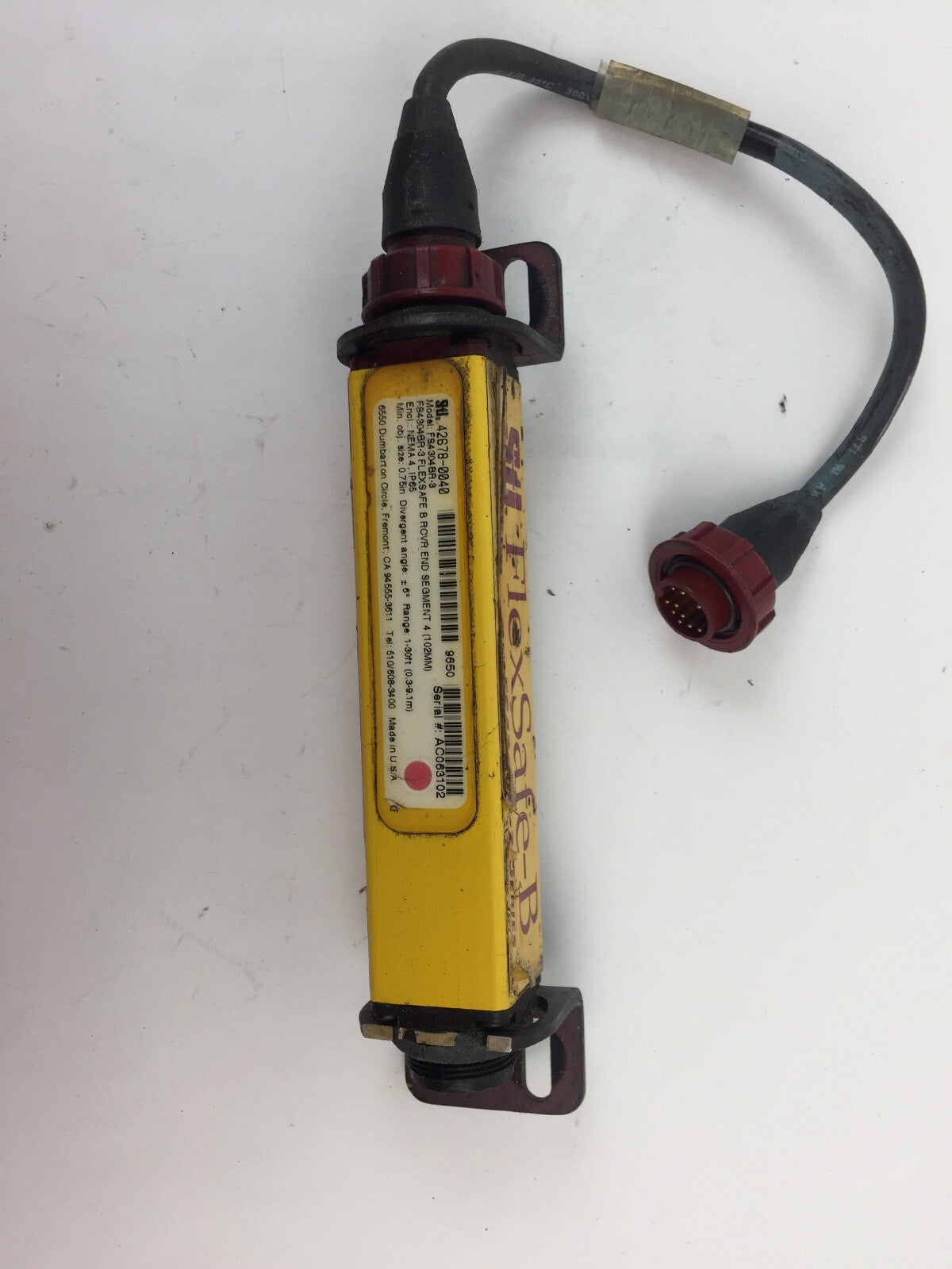 STI 42678-0040 FLEXSAFE-B FS4300B-2 SERIES MODEL FS4304BR-3 W/ 42664-0080 CABLE 2