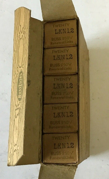 BUSSMANN LKN 12 SUPER-LAG RENEWAL LINKS 250 VOLT ****LOTOF100****0