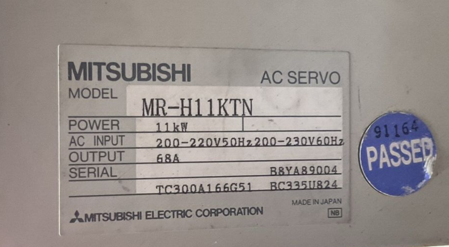MITSUBISHI MELSERVO MR-H11KTN AC SERVO 200-220VAC1