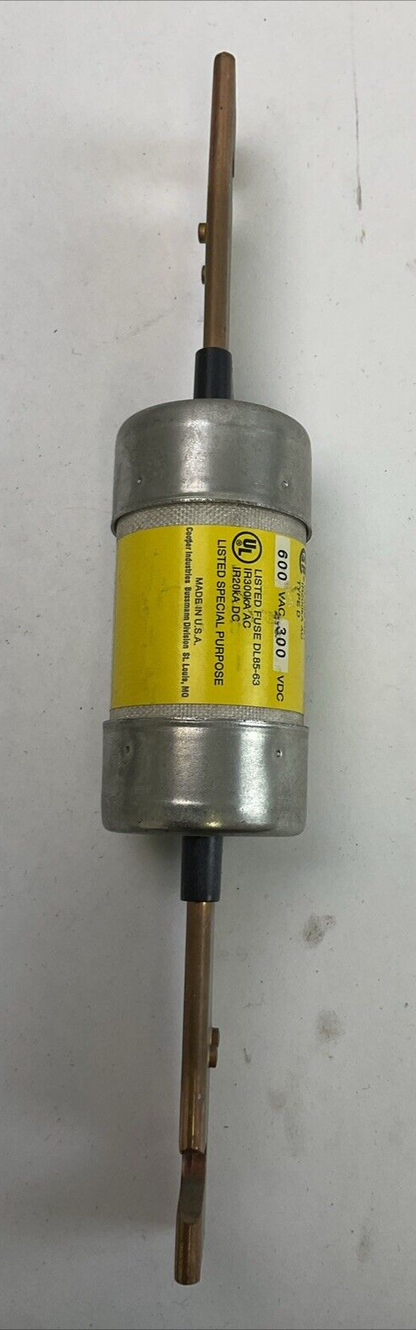 BUSSMANN LPS-RK-150SP LOW-PEAK DUAL-ELEMENT TIME DELAY FUSE 600VAC 300VDC 150AMP3