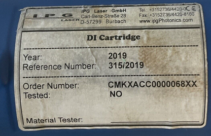 IPG CMKXACC0000068XX DI CARTRIDGE FILTER1