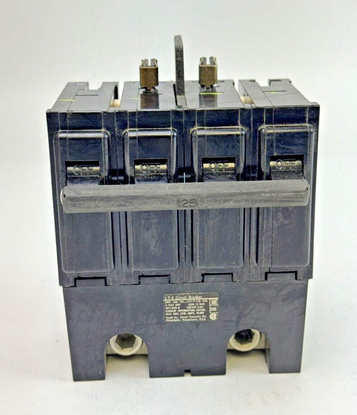 GOULD - Q2125B - PARALLEL PLUG-IN CIRCUIT BREAKER - 2 POLE/ 125A/ 240 VAC3