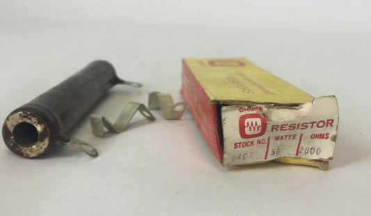 OHMITE 270-50K-40 RESISTOR NO. 0407 2K OHMS 50 WATTS0