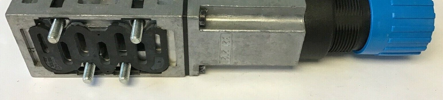 FESTO LR-ZP-P-D-1 PRESSURE REGULATOR PLATE W/FESTO PRESSURE GAUGE  5