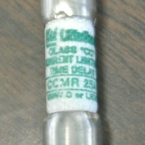 LOT of 3 / LITTELFUSE CCMR25 CLASS CC FUSE 25A / 600V / NEW SURPLUS / CCMR-251