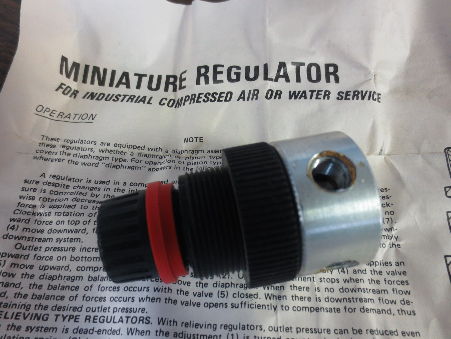 MINIATURE REGULATOR N1-7A - 1/8" - BRAND NAME UNKNOWN0
