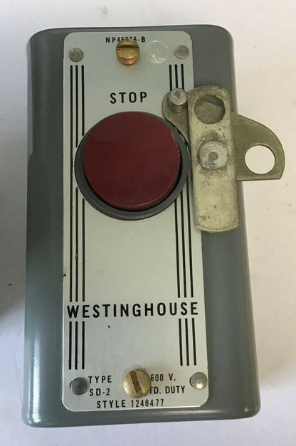 WESTINGHOUSE SD2 PUSH BUTTON STATION STANDARD DUTY 600V 2