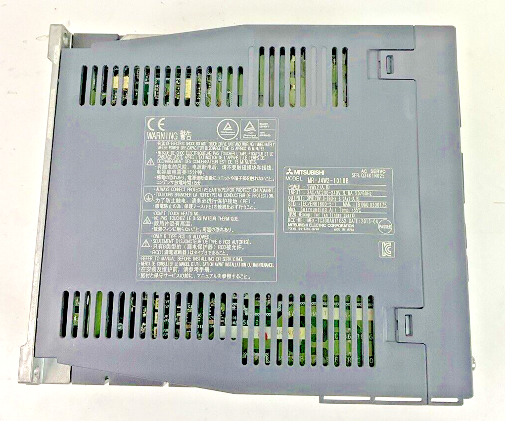 MITSUBISHI MR-J4W2-1010B SERVO DRIVE MODULE 1KWx2 240VAC 908A 50/60HZ2