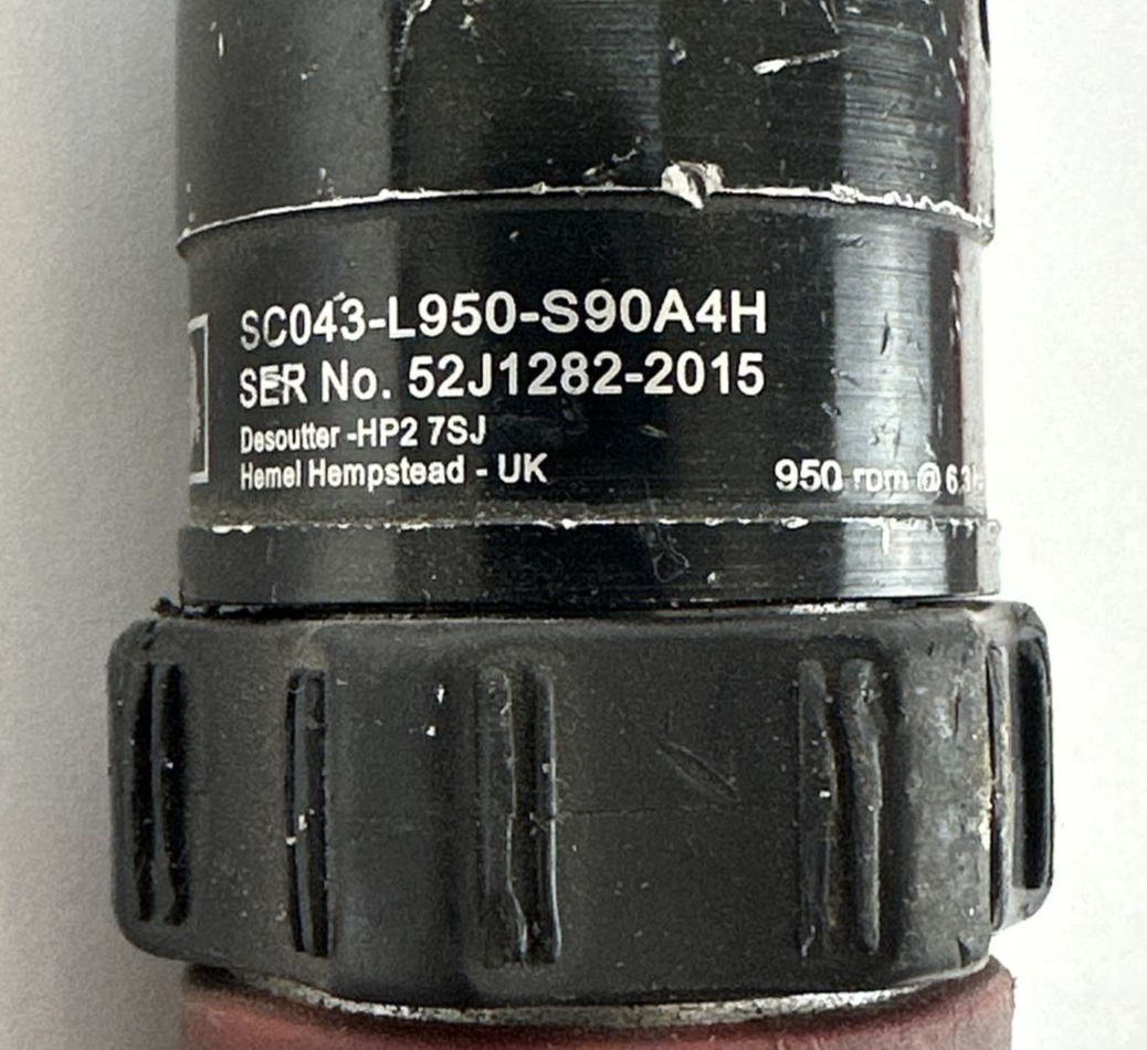 DESOUTTER SC043-L950-S90A4H ANGLE HEAD PNEUMATIC NUTRUNNER 950 RPM @ 6.3 bar1