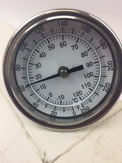 B3B12-II RANGE 0/250 F&C 3" DIAL 12" STEM 1/2" NPT2