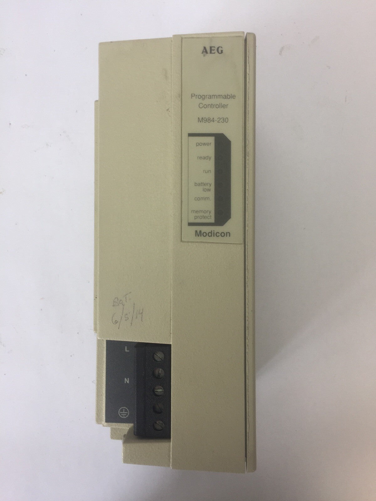 AEG MODICON PC-M984-230 PROGRAMMABLE CONTROLLER 115/220V 50/60HZ 1.5A 0