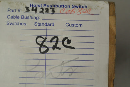 DRIVECON 4-BUTTON PENDANT PARTS / HOIST PUSHBUTTON SWITCH / NO BACK / COB82C ? 7