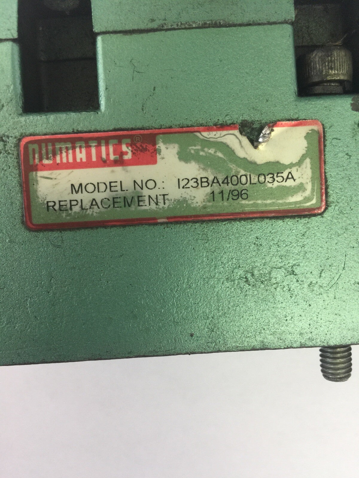 NUMATICS 123BA400L035A SOLENOID VALVE 236-384B 24 VDC 4.0 WATTS1