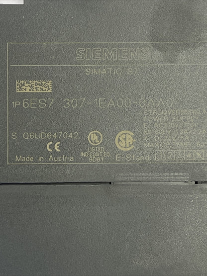 SIEMENS SIMATIC S7 1P 6ES7 307-1EA00-0AA0 POWER SUPPLY MODULE 1