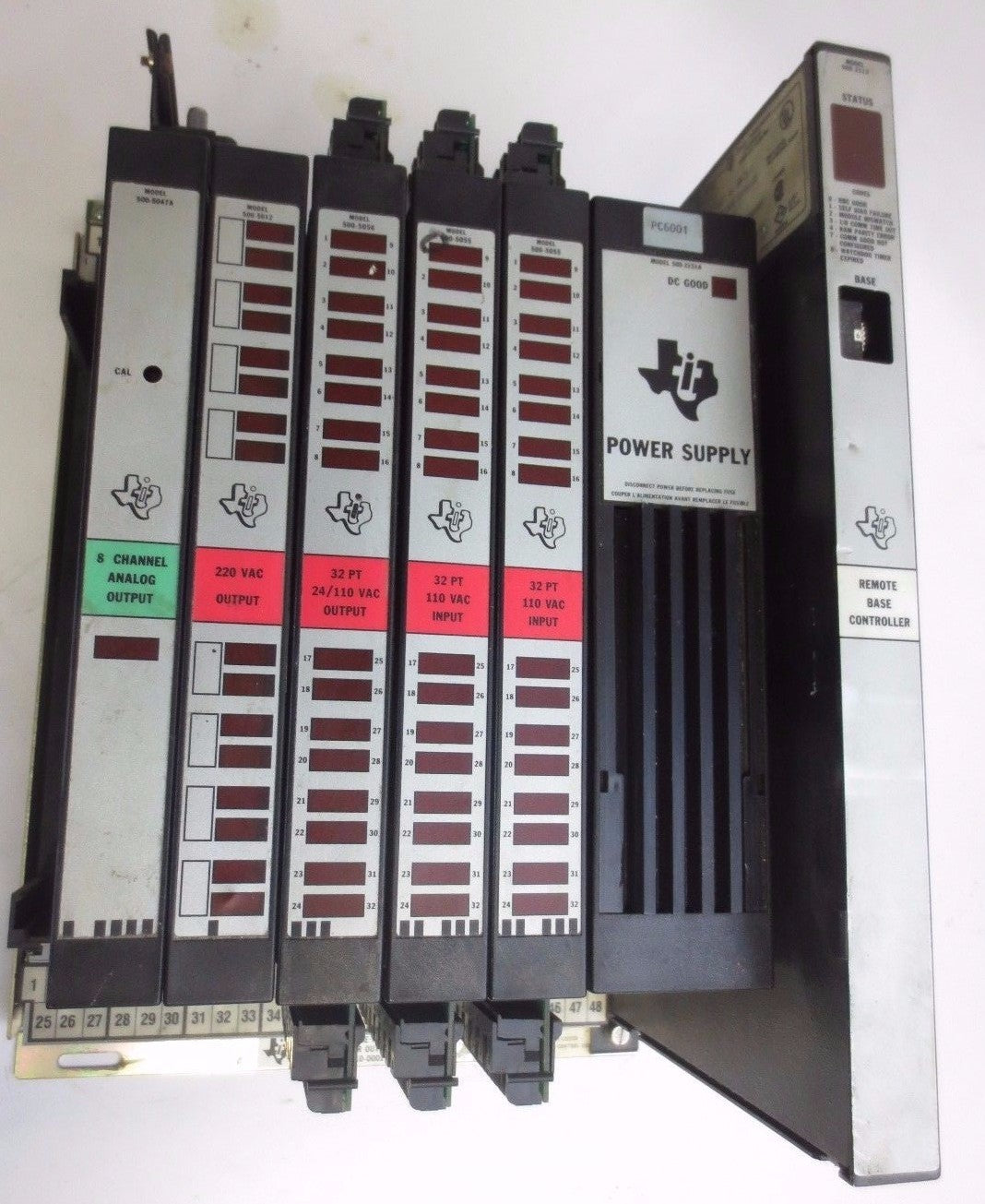 T.I. 500-5047-A, 500-5012, 500-5056, 500-5055 (2), 500-2151-A 500-2112, 500-58921