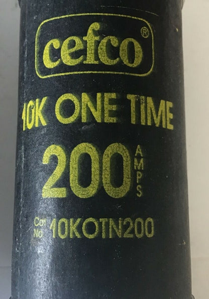 CEFCO 10K OTN FUSE ONE TIME CLASS H 250V ***LOTOF2***2